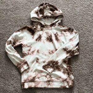 lululemon athletica Cream & Brown Tie-Dye Hoodie